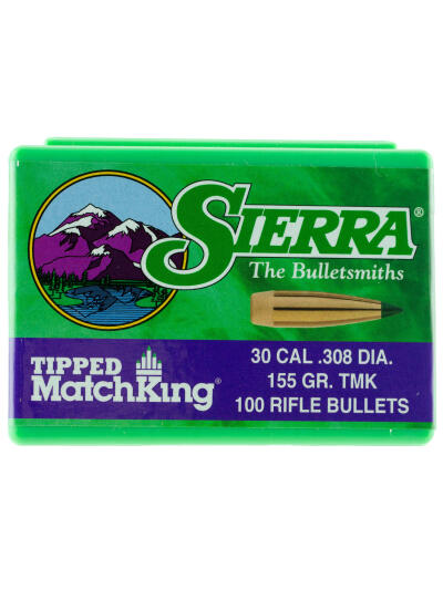 Sierra 7755 Tipped MatchKing  30Cal 155gr Tipped MatchKing 100/Box