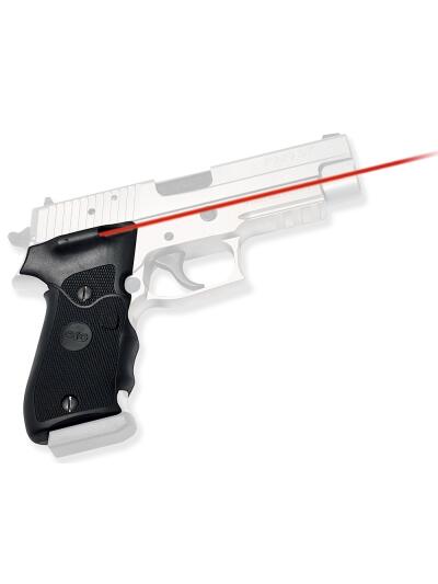 Crimson Trace 011100 Lasergrips  Fits Sig Sauer P220, Red Laser 633nM Wavelength 5mW Output, Black Polymer