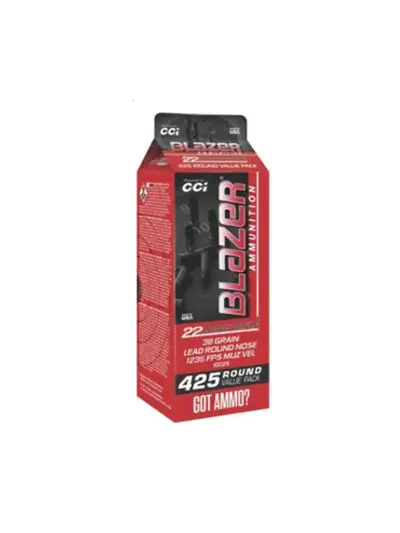 CCI 22 LR 38GR LRN 425 POUR PACK 425 RD/BX 8 BX/CS