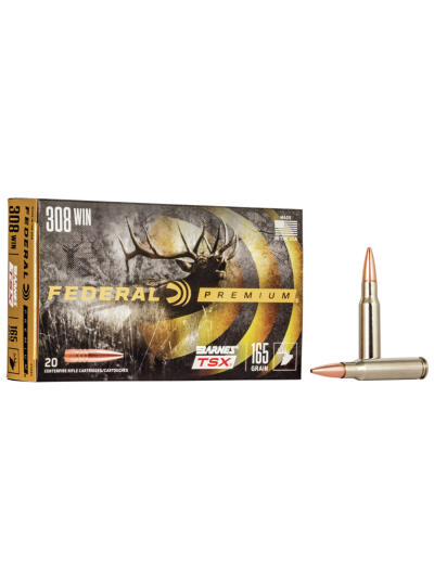 Federal P308H Premium  308Win 165gr Barnes TSX 20 Per Box/10 Case