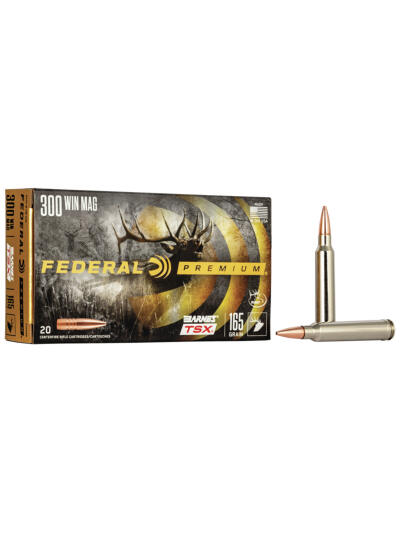 Federal P300WR Premium  300WinMag 165gr Barnes TSX 20 Per Box/10 Case