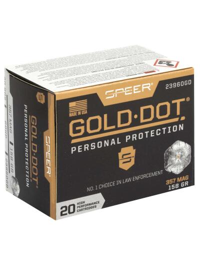 SPEER 357 MAG 158 GR GDHP AMMO 20 RD/BX 10 BX/CS