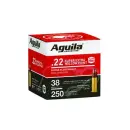 AGUILA AMO 22LR HIGH VELOCITY 38GR HP COPPER COATED LEAD 250RD BULK PACK (8 BOXES PER CASE)