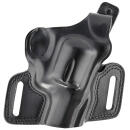 Galco SIL126B Silhouette  OWB Black Leather Belt Slide Fits S&W N Frame Fits 2-4" Barrel Right Hand