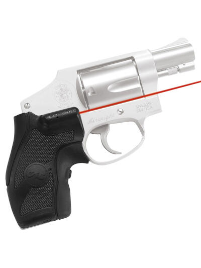 Crimson Trace 011680 Lasergrips  Fits S&W J Frame Round Butt, Red Laser Black Polymer