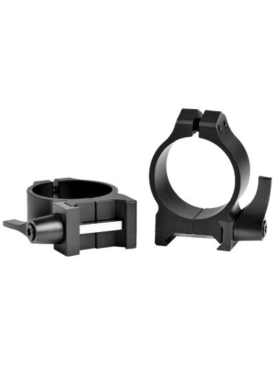 Warne 213LM Vertical Rings Maxima Matte Black 30mm Low Quick Detach 0 MOA