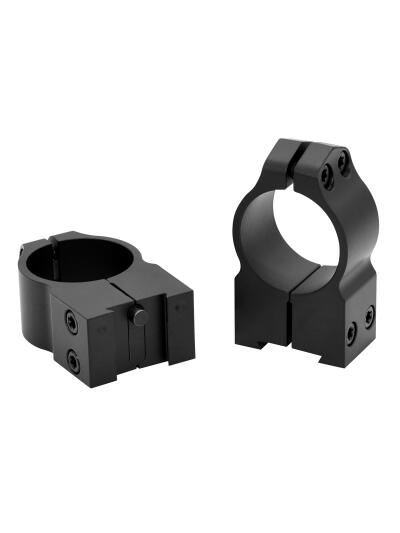 Warne 2TM Maxima Scope Rings Matte Black Steel 1" Tube High Vertical Split Dovetail, 0 MOA Fits Tikka 3TX/3T/695
