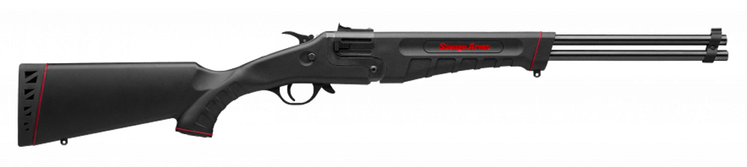 Savage Arms 22440 42 Takedown Full Size 22 LR/410 Gauge 1rd 20" Satin Black Sporter Barrel Satin Black Carbon Steel Receiver Matte Black Fixed Synthetic Stock Ambidextrous