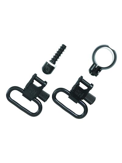 Uncle Mike's 13312 Full Band Swivel Set Quick Detach 115 CF Blued 1.25" Loop for Lever Action Winchester & Marlin