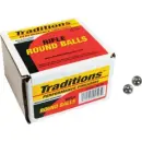TRADITIONS MUZZLELOADING REVOLVER LEAD ROUND BALL 36 CAL 375 DIA 100/PK ( 6 PER CASE )