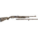 Mossberg 54183 500 Combo 20 Gauge 5+1 3" 26" Overall Mossy Oak Break-Up Country, Vent Rib/24" Slugster Barrels,  Fixed Synthetic Stock, Fully Rifled Bore Choke
