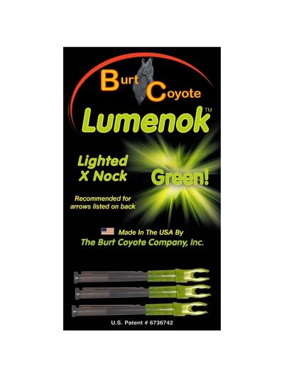 Lumenok Lighted Nocks Green X 3 pk.