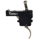 Timney Triggers 60916 Featherweight Deluxe  Curved Trigger with 3 lbs Draw Weight & Black/Nickel Finish for Howa 1500
