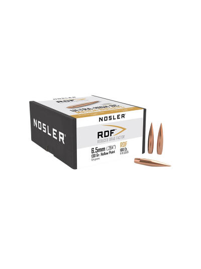 Nosler 53505 RDF Match 6.5Creedmoor 130gr Hollow Point Boat Tail 100/Box