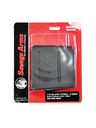 Savage Arms 55191 110BA  Blued Detachable 5rd for 300 Win Mag Savage 110BA/110BA Stealth