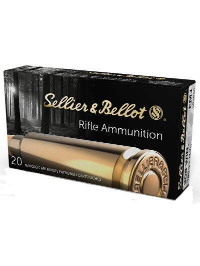 Sellier & Bellot SB308B Rifle  308Win 180gr Full Metal Jacket 20 Per Box/25 Case