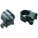 Weaver Mounts 49044 Detachable Top Mount Rings  Matte Black 1" Extra High