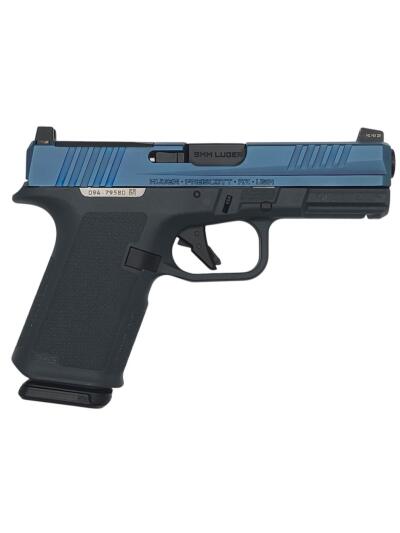 RUGER RXM 9MM 4IN BARREL 15RD WITH SATIN BLUE SLIDE TWO GL9 PMAGS INCLUDED 19400-SATIN BLUE