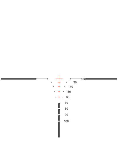 Hawke XB30 Pro Crossbow Scope 1-5x24 Illuminated Reticle
