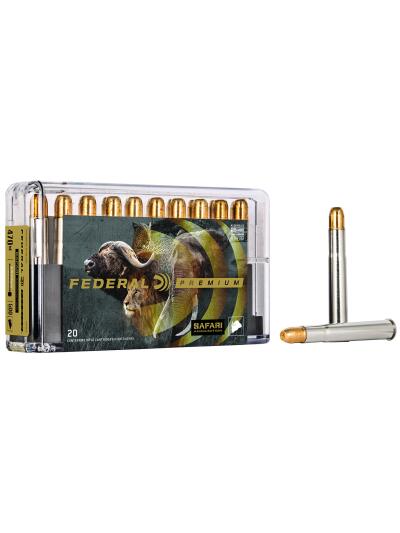 Federal P470T2 Premium Safari Cape-Shok 470NitroExpress 500gr Trophy Bonded Sledgehammer Solid 20 Per Box/10 Case