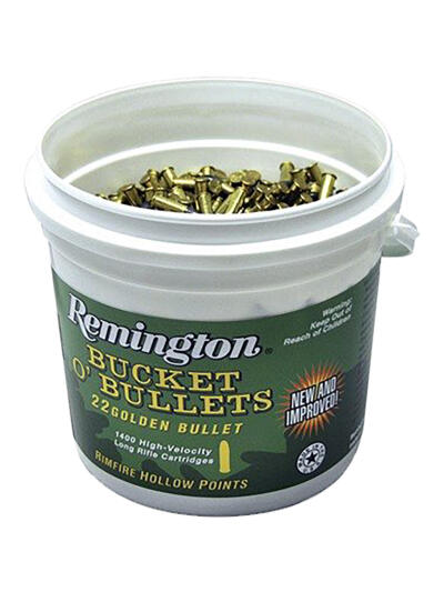 Remington Golden Bullet Rimfire Ammo 22 LR 36 gr. Plated HP 1400 rd.
