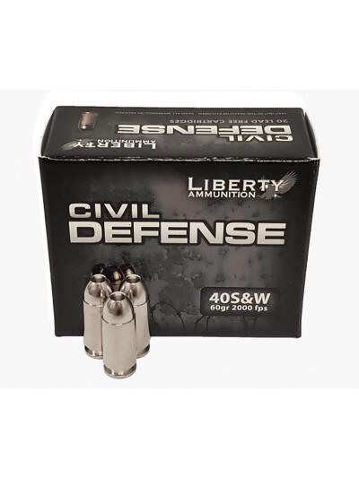 Civil Defense 40S&W 60gr HP 20BX