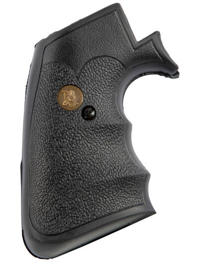 Pachmayr 05067 Gripper Grip Checkered Black Rubber with Finger Grooves for Ruger Super Blackhawk