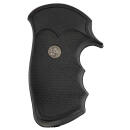 Pachmayr 05054 Decelerator Grip Checkered Black Rubber with Finger Grooves for T/C Contender