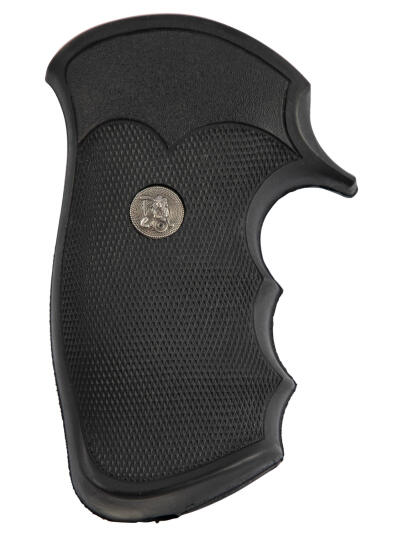 Pachmayr 05054 Decelerator Grip Checkered Black Rubber with Finger Grooves for T/C Contender