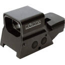 KONUS RED/GRN DOT SIGHTPRO R8 - 2-5MOA 1X39 8-RETIC DUAL RAIL