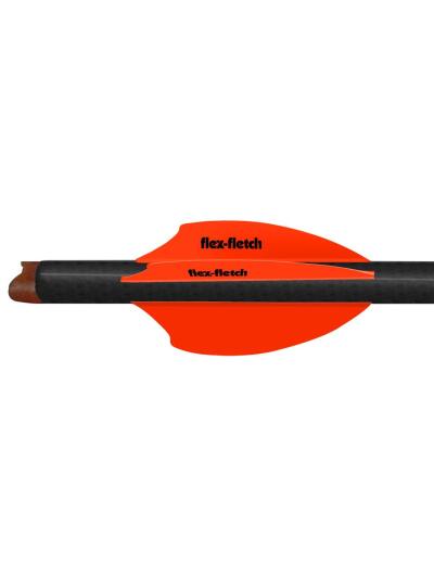 Flex Fletch SK2 Vanes Blaze Orange 2 in. 100 pk.