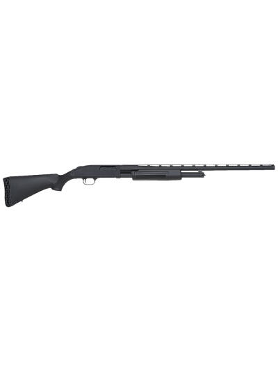 Mossberg 50121 500 FLEX All Purpose Full Size 12 Gauge Pump 3" 5+1 28" Matte Blued Vent Rib Barrel, Matte Blued Steel Receiver, Flex Black Synthetic Stock, Right Hand, Accu-Set Chokes