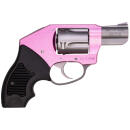 Charter Arms 53851 Undercover Lite Chic Lady Small 38 Special 5 Shot 2" High Polished Stainless Steel Barrel & Cylinder, Pink Aluminum Frame w/Black Finger Grooved Rubber Grip, Concealed Hammer