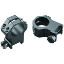 Weaver Mounts 48363 Four-Hole Skeleton Rings  Matte Black Aluminum 1" Extra Extra High