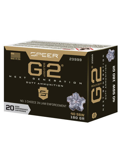 Gold Dot 40S&W 180Gr Gold Dot G2 20 Ct