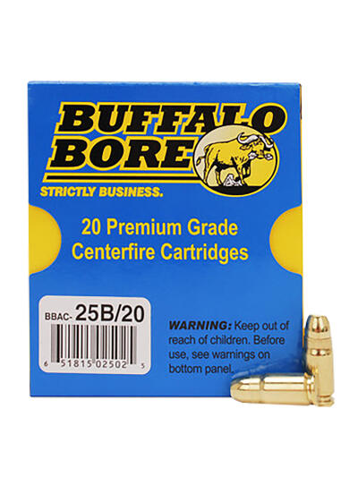Buffalo Bore Ammunition 25B20 Heavy Strictly Business 357Sig 125gr Full Metal Jacket Flat Nose 20 Per Box/12 Case