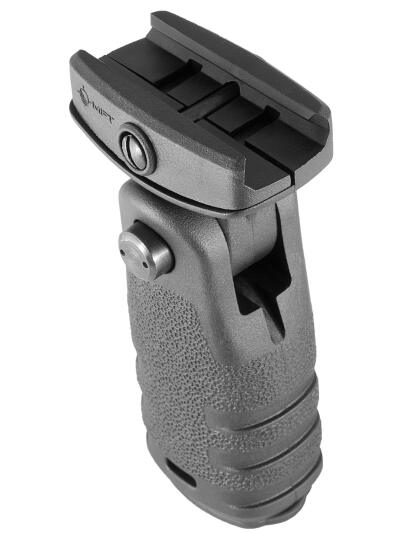 Mission First Tactical RFG React Vertical Grip Folding Black Polymer for AR-Platform