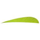 Trueflight Parabolic Feathers Chartreuse 4 in. RW 100 pk.