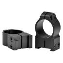 Warne 2BM Maxima  Matte Black Steel 1" Tube High Vertical Split Dovetail, 0 MOA Fits CZ 550