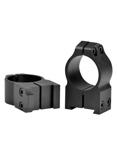 Warne 2BM Maxima  Matte Black Steel 1" Tube High Vertical Split Dovetail, 0 MOA Fits CZ 550