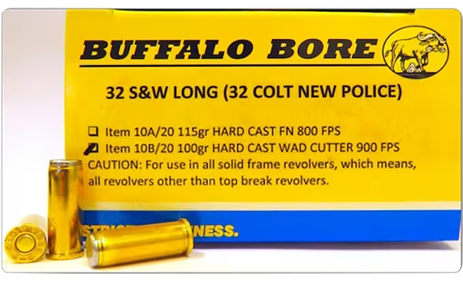 Buffalo Bore Ammunition 7B20 Personal Defense Strictly Business 454Casull 300gr Semi Jacketed Flat Point 20 Per Box/12 Case
