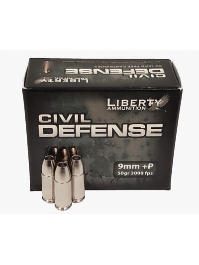 Civil Defense 9mm+P 50gr HP 20BX