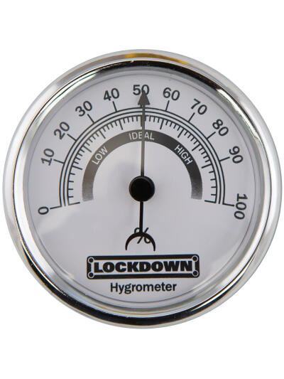 Lockdown 222111 Vault Hygrometer 2.75" Silver