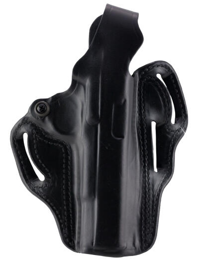 DeSantis Gunhide 001BAE1Z0 Thumb Break Scabbard OWB Black Leather Belt Slide Fits Glock 26 Fits Glock 33 Fits Glock 27 Right Hand