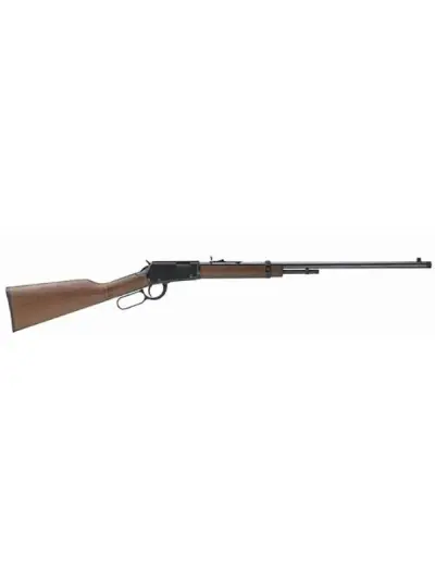 HENRY FRONTIER LEVER ACTION RIFLE RIL 22 WMR 24 IN OCT THREADED  BBL BLUE/ WALNUT 8 RD