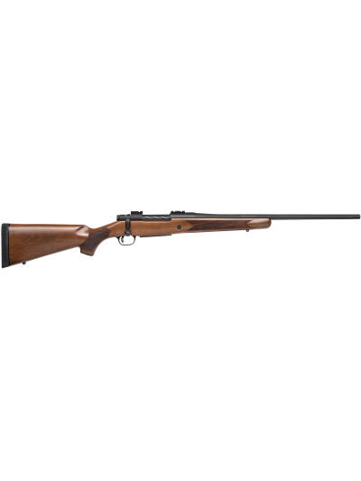 Mossberg 27882 Patriot  Full Size 270 Win 5+1 22" Matte Blued Fluted Barrel, Drilled & Tapped Matte Blued Stainless Steel Receiver, Walnut Fixed Stock, Right Hand