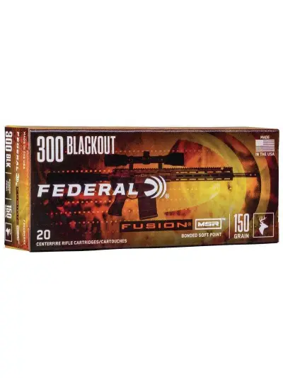 FEDERAL 300 BLK 150GR FUSION MSR 20 RD/BX 10 BX/CS