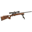Crickett KSA20030 Model 722 Varmint Package Youth 22 LR 7+1 20" Blued Bull Barrel, Blued Steel Receiver, Fixed Thumbhole Walnut Stock, Includes Simmons 3-9x40mm Scope, Bipod, Case & Scope Rings