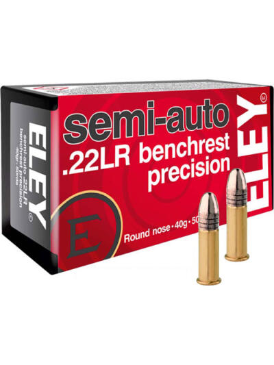 ELEY PRECISION 22LR 40GR SEMI - AUTO BENCHREST 50RD 100BX/CS