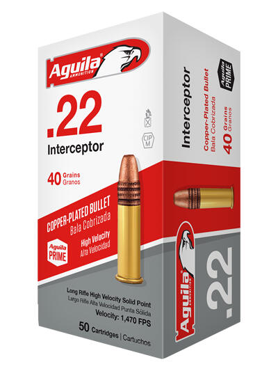 AGUILA INTERCEPTOR 22LR 40GR - LEAD-RN 1000RD CASE LOT